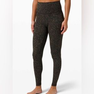 NEW LULULEMON Align 25" Pant 8 Wild Thing Camo Deep Olive